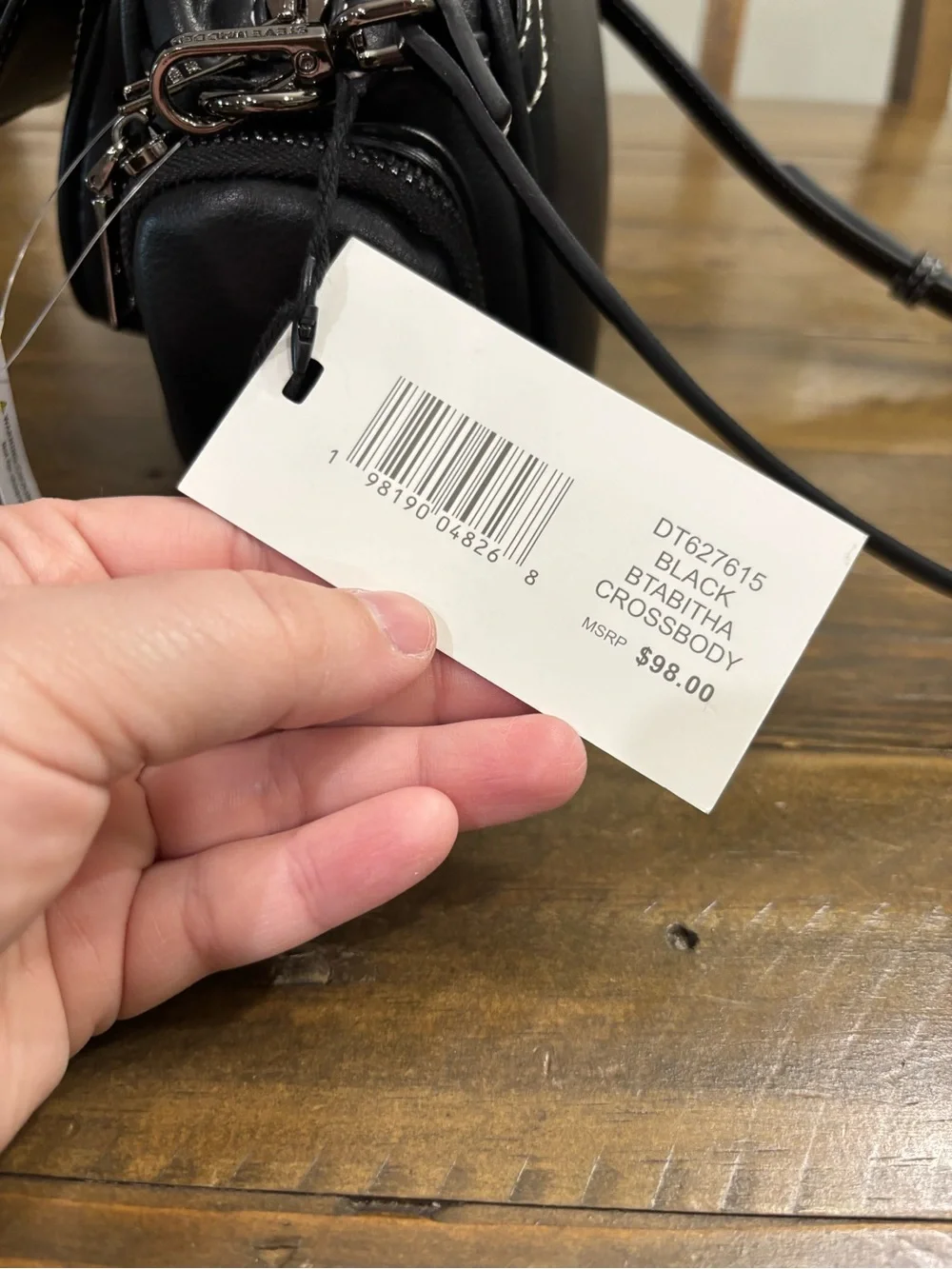 Steve Madden BTABITHA Black Crossbody Bag